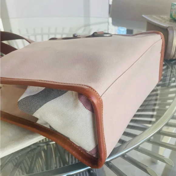 Burberry Nova Check Tan, Canvas and Leather Tote with Dust Cover - Picture 11 of 16